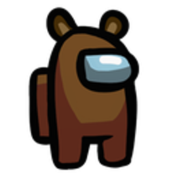Amongus Bear Costume emoji