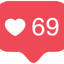 Heart Like 69 emoji