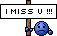 Miss U emoji