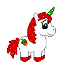 Strawberry Unicorn emoji