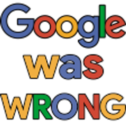 Google Was Wrong emoji