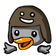 Duck Robot Smile emoji