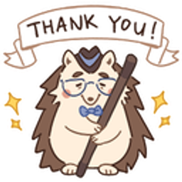 Hedgehog Thanks Banjo emoji