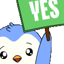 Pengu Yes Sign emoji