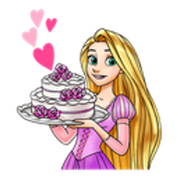 Rapunzel Cake emoji
