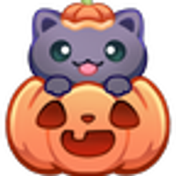 Blackcatpumpkin emoji
