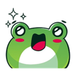 Frog Excited Cheer emoji