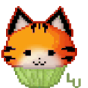 Tiger Cupcake emoji