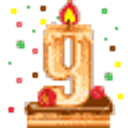 9 Candle emoji