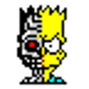 Cyborg Bart emoji