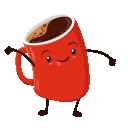 Coffee Excited Dance emoji