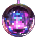 Purplediscoball emoji