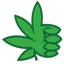 Weed Thumbs Up emoji