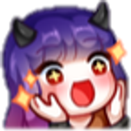 Purple Demon Smile Starry emoji