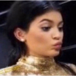 Woman Pout Gold Dress emoji