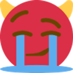 Devil Broken Smirk emoji
