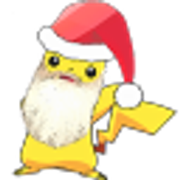 Pika Santa emoji