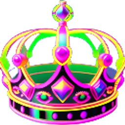 Neon Queen Crown emoji
