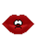 Lips Sigh emoji