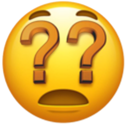 Question Mark Face emoji