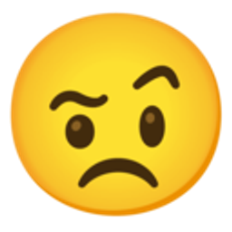 Mad Raised Eyebrow emoji