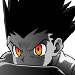 Spiky Hair Fierce Stare emoji