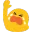 Blob Wave Sob emoji