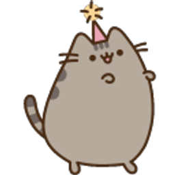 Party Pusheen emoji