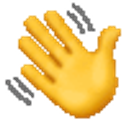 Wave Moving emoji