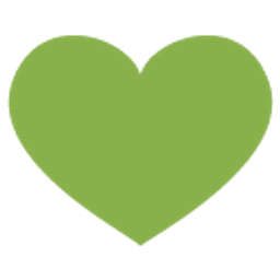 Heart Pantone 2017 Greenery emoji