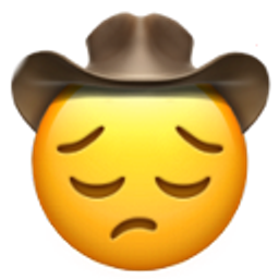 Sad Cowboy emoji