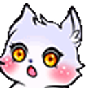 Alarmedwhitecat emoji