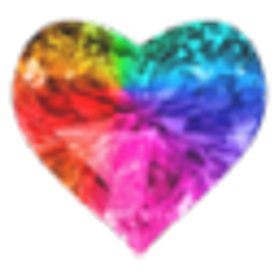 Rainbow Diamond Heart emoji
