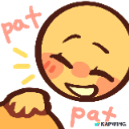 Smiling Face Pat Hand emoji