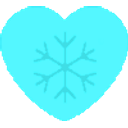 Snowy Heart emoji