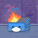 Dumpster Fire Mask emoji
