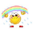 Rainbow Rain emoji