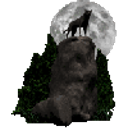 Howling Wolf Moon emoji