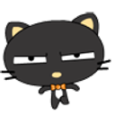Stomp Black Cat emoji