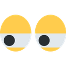 Eyes Hmm emoji
