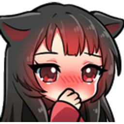 Blushing Catgirl Shy emoji