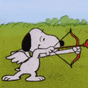 Snoopy Cupid emoji