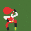 Santa Swinging emoji
