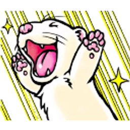 Ferret Laughing emoji