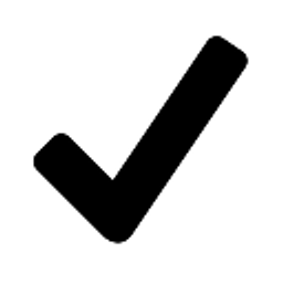 Black Check emoji
