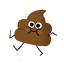 Joyful Poop emoji