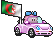 Algeria Knuddels Car Girl emoji