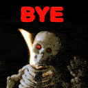 Bye Skeleton emoji