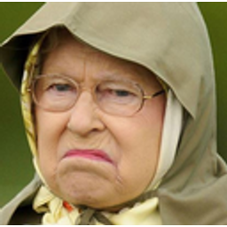 Grumpy Queen emoji