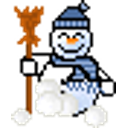 Snowman Tongue emoji